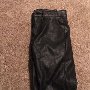 h&m leather pants